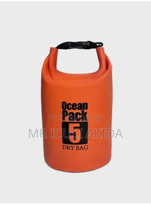 5ltr Waterproof Dry Roll Top Bags With Shoulder Strap Fr Easy Carrying