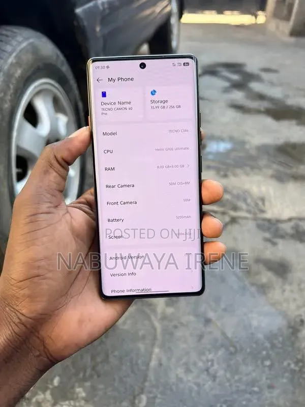 New Tecno Camon 40 Pro 5G 256 GB Black
