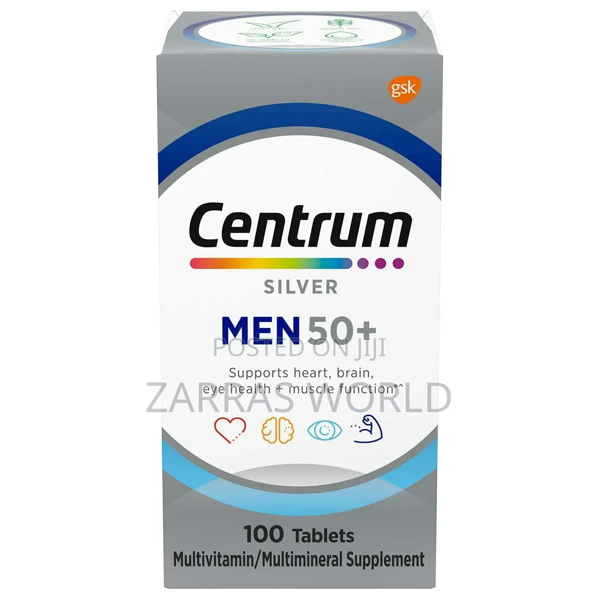 Centrum Silver Men 50+ Multivitamin 100 Tablets