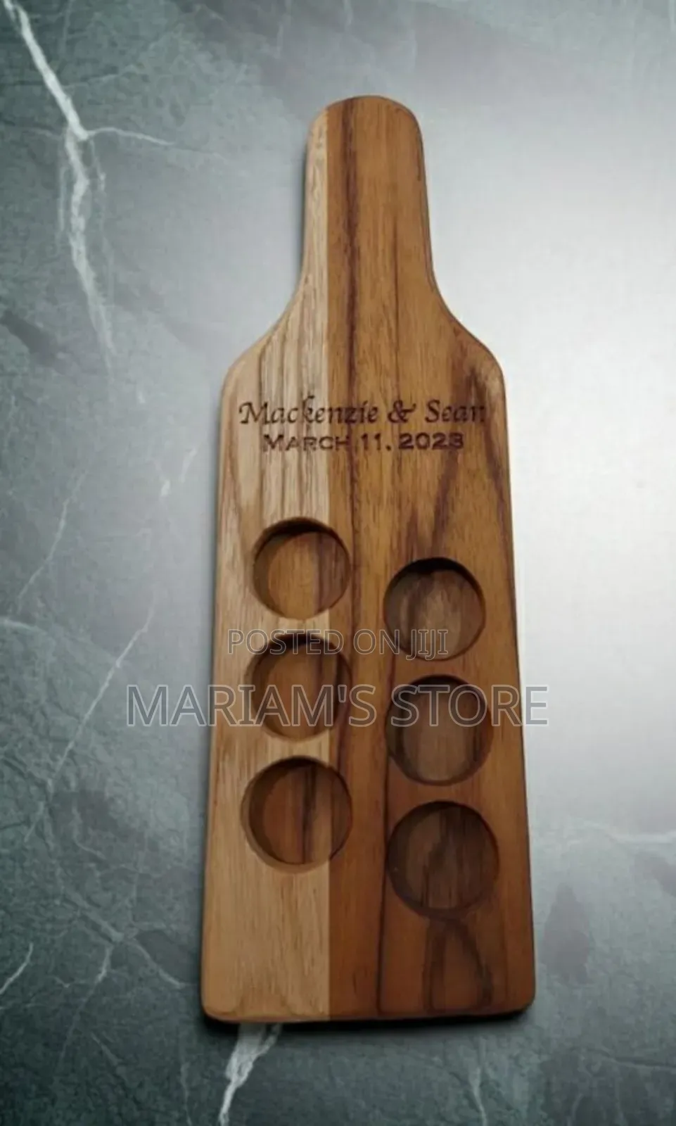 Wooden Shot Glass Serving Board to Hold Many at Once]