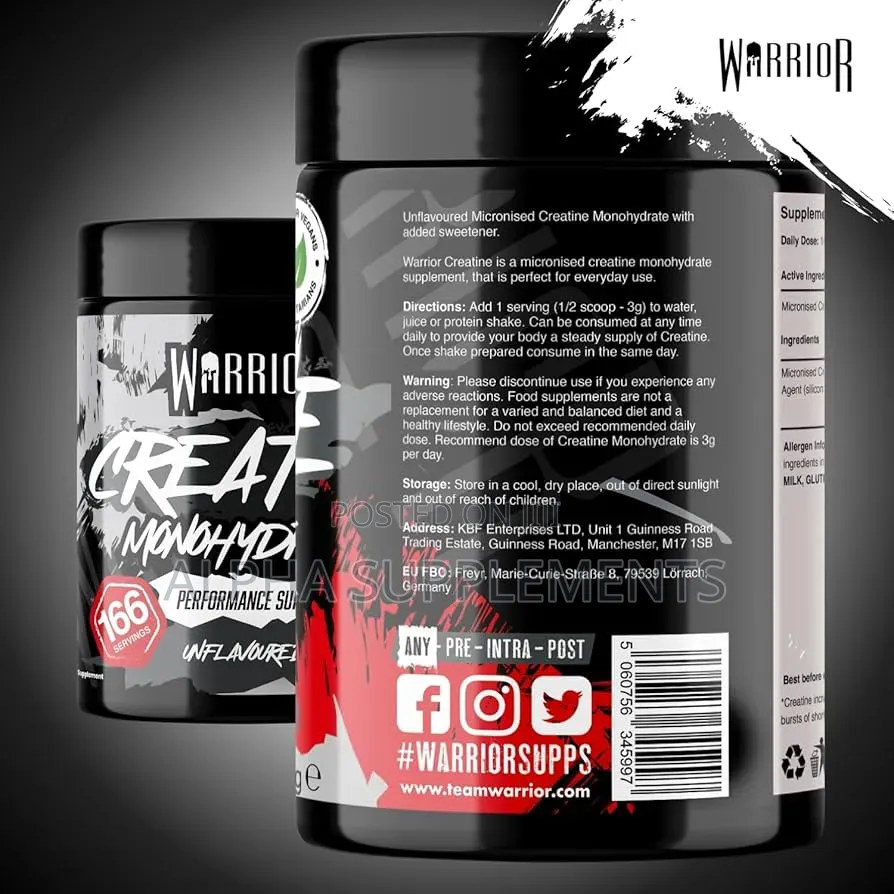 Warrior : Creatine Monohydrate 500 Grams