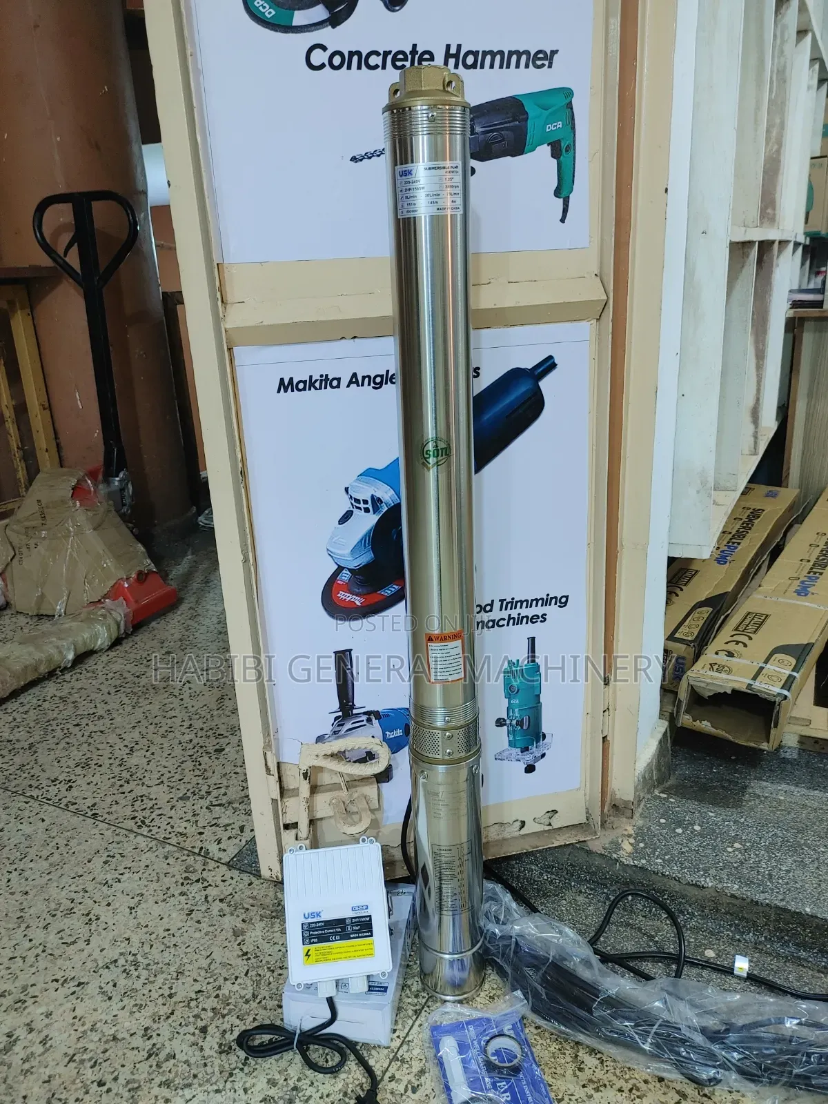 150m Submersible Electric Usk Water Pump