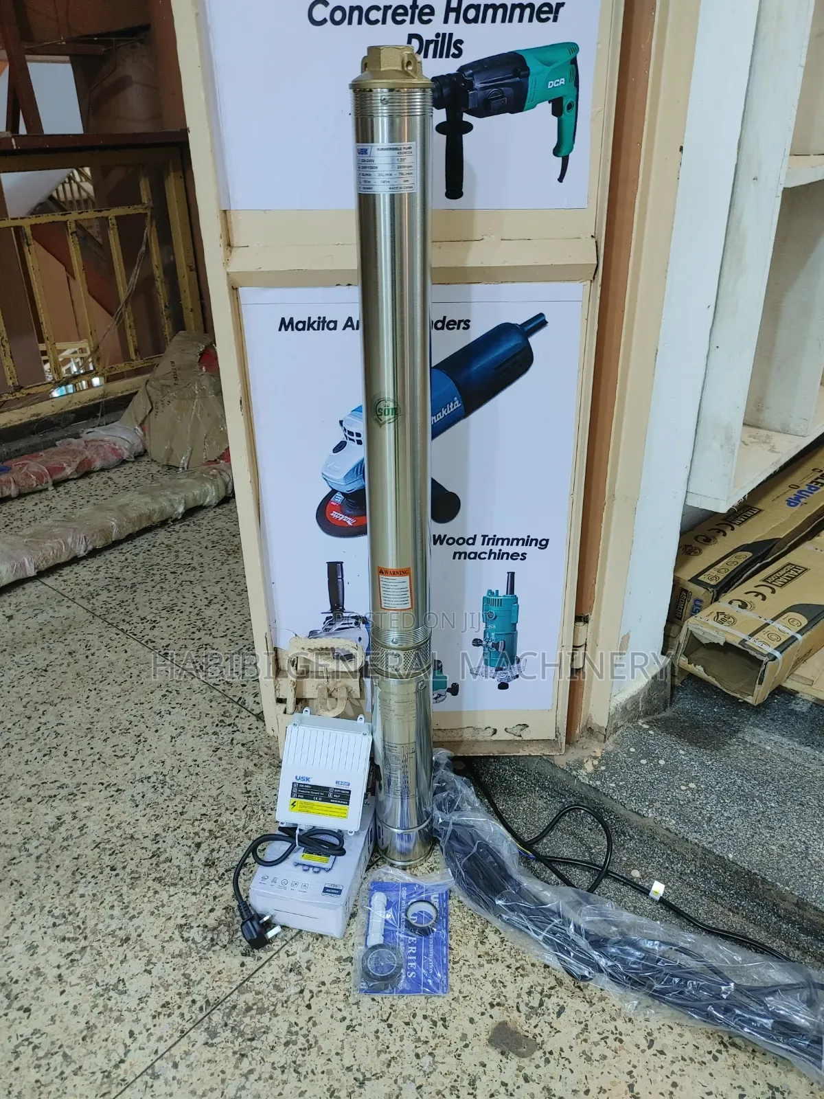 Usk 150 Metres Submersible Deep Well Electric Water Pump