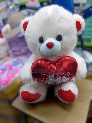 Red "I Love You" Teddy Bear - Medium Size