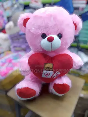 Red "I Love You" Teddy Bear - Medium Size
