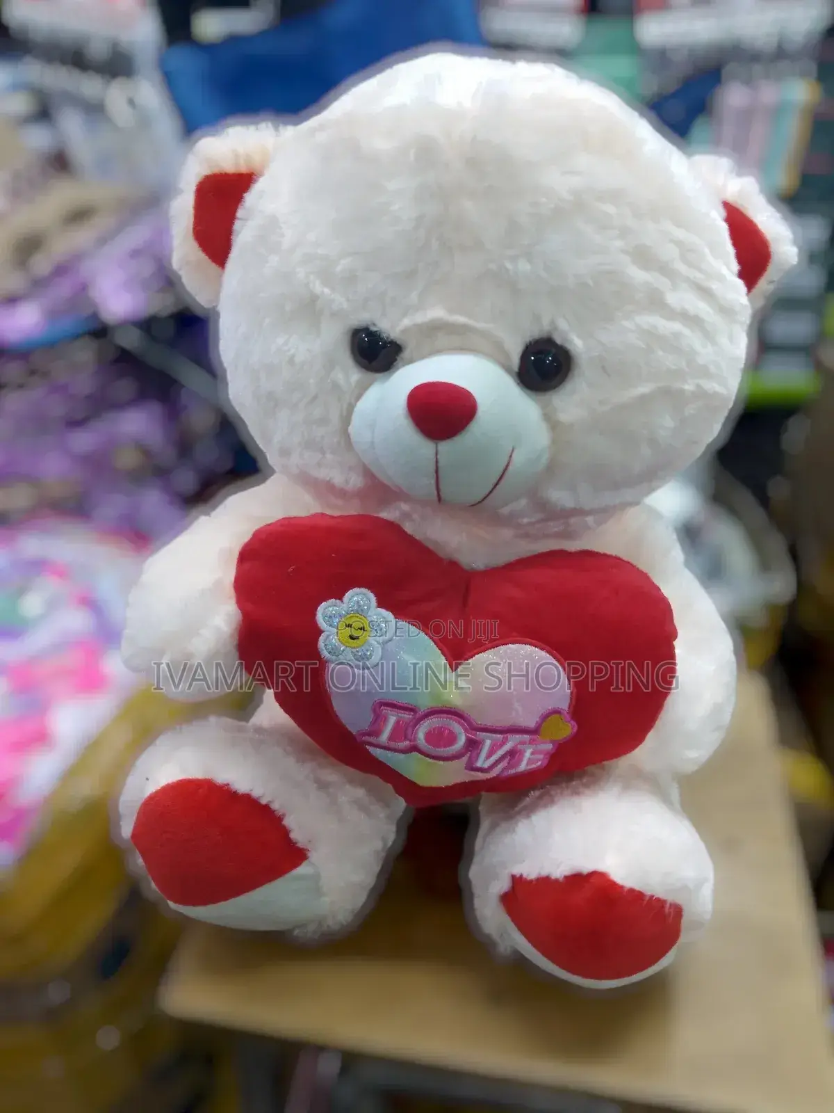 Red "I Love You" Teddy Bear - Medium Size
