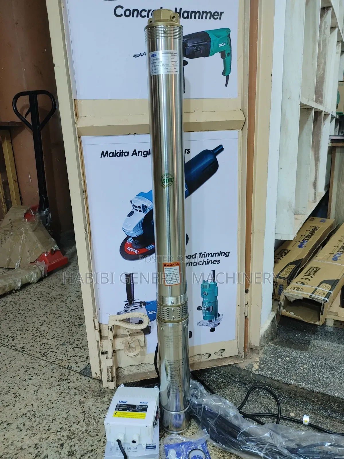 Durable 150m Submersible Deep Well Electric Water Pump