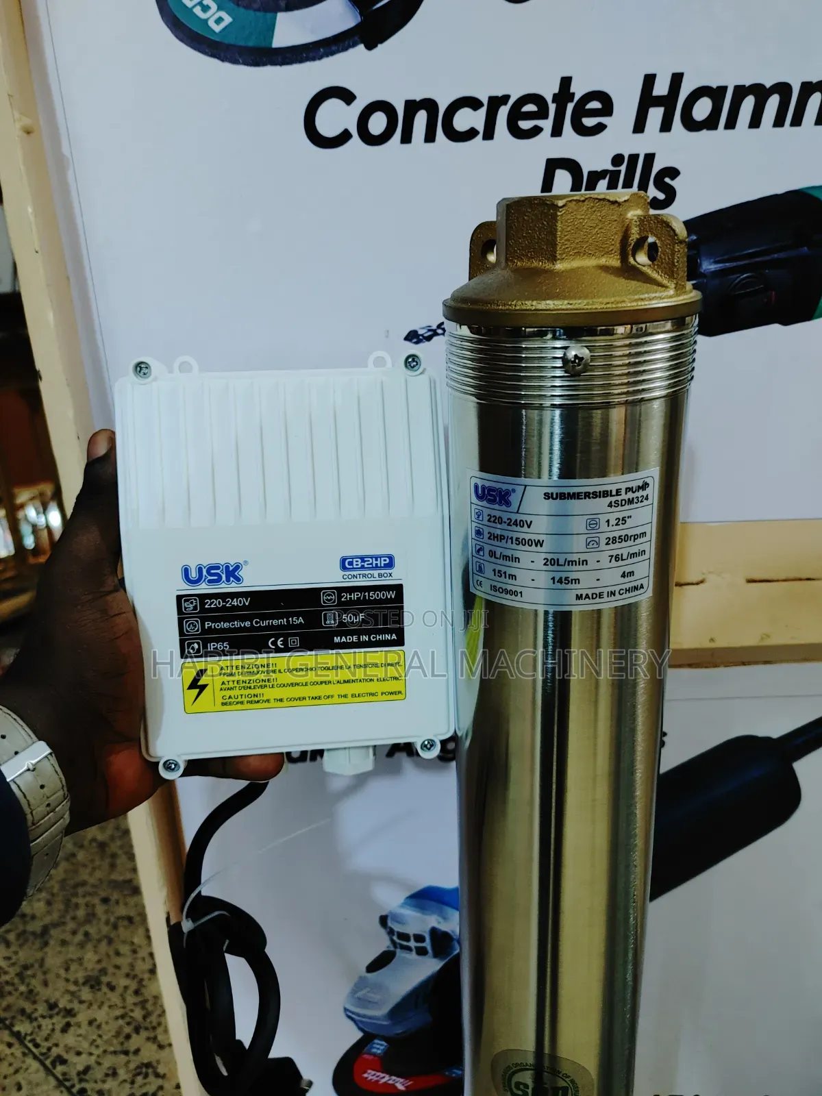 Durable 150m Submersible Deep Well Electric Water Pump