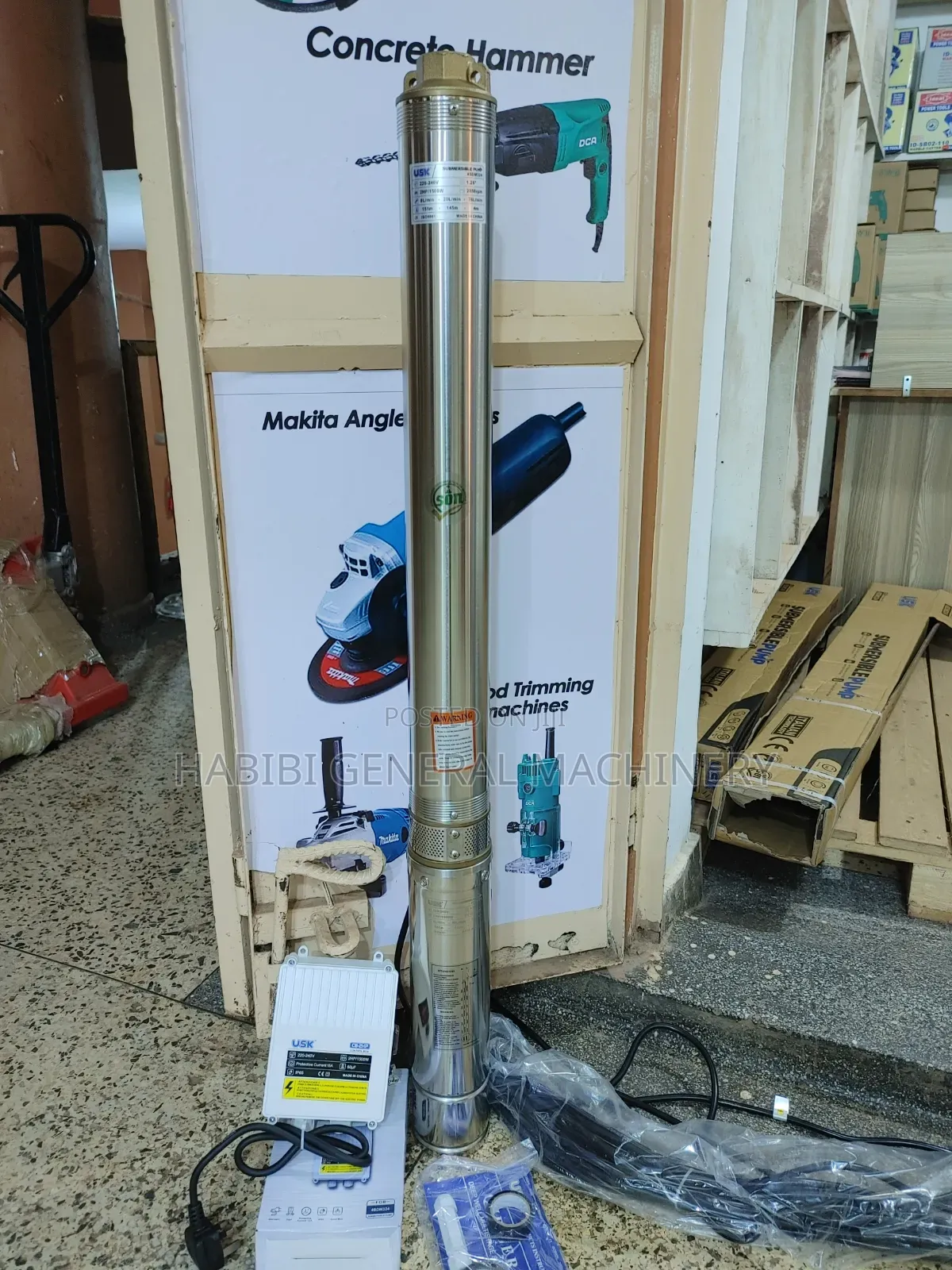 Durable 150m Submersible Deep Well Electric Water Pump