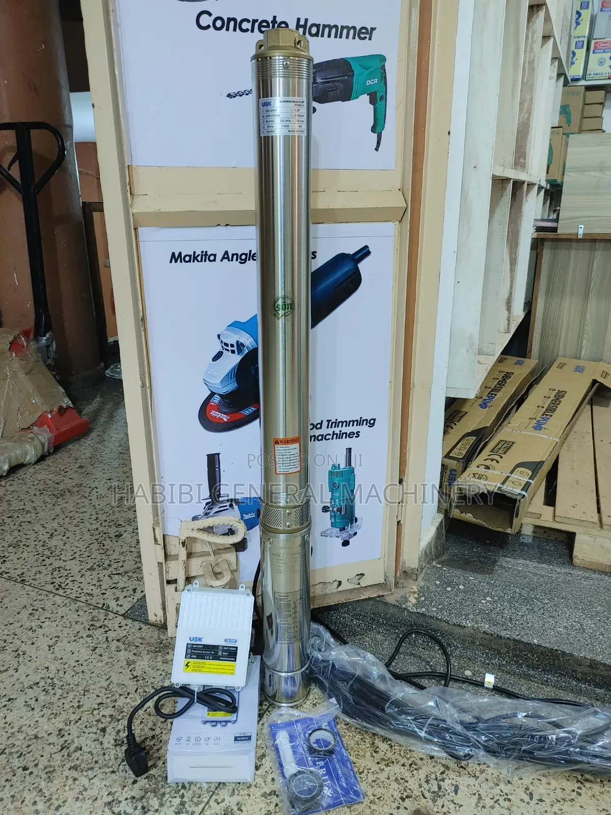 Durable 150m Submersible Deep Well Electric Water Pump