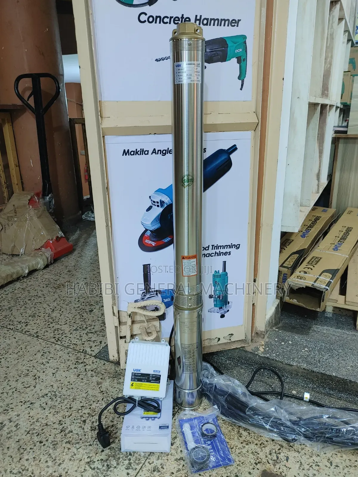 Durable 150m Submersible Deep Well Electric Water Pump