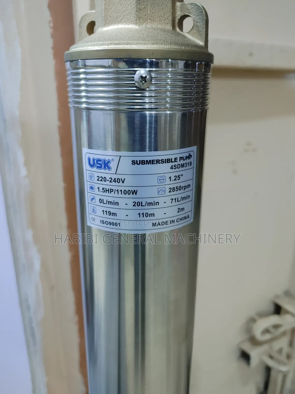 119m Electric Submersible Usk Water Pumps