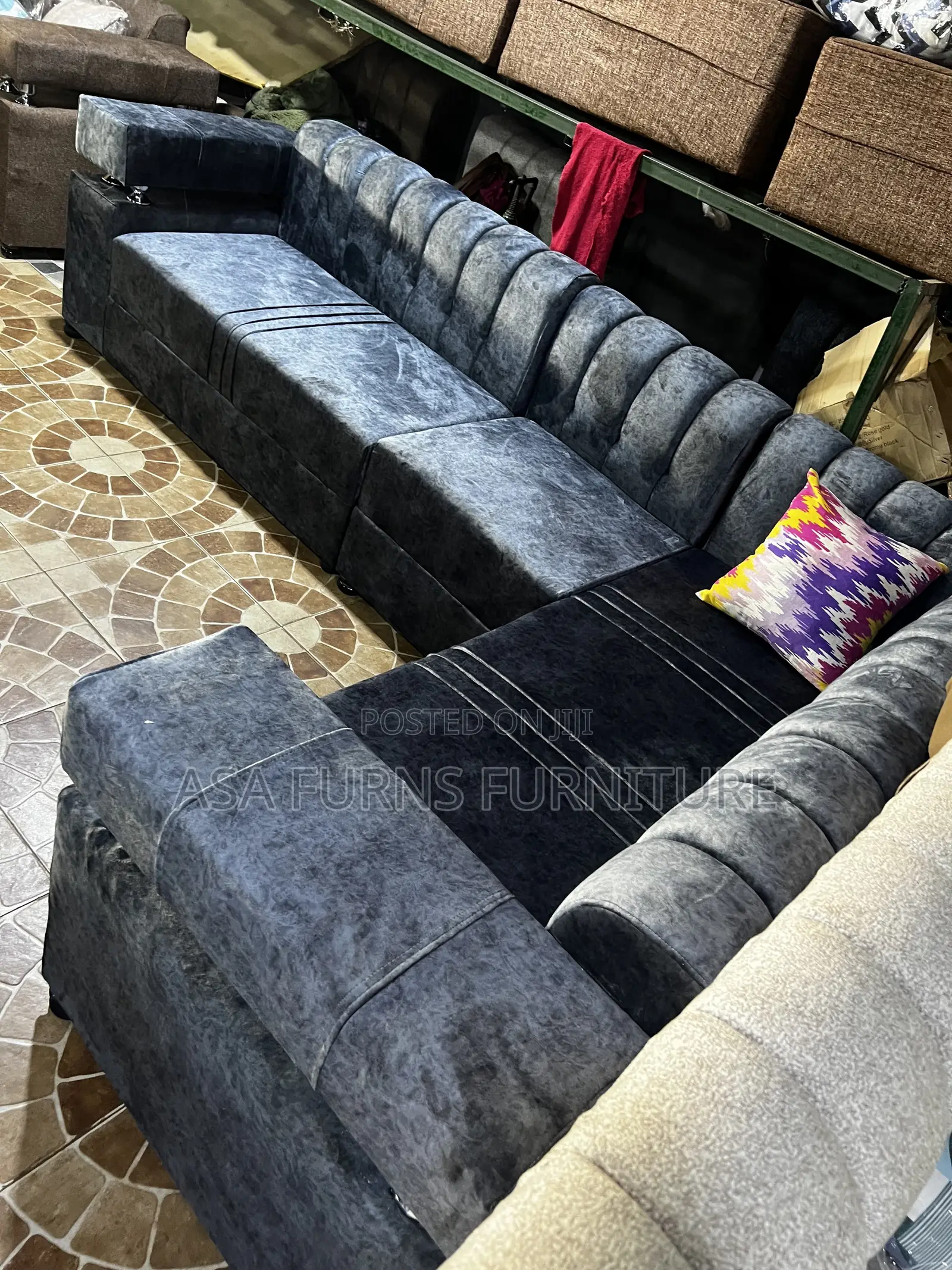 Seven Seaters L-Sofa Set