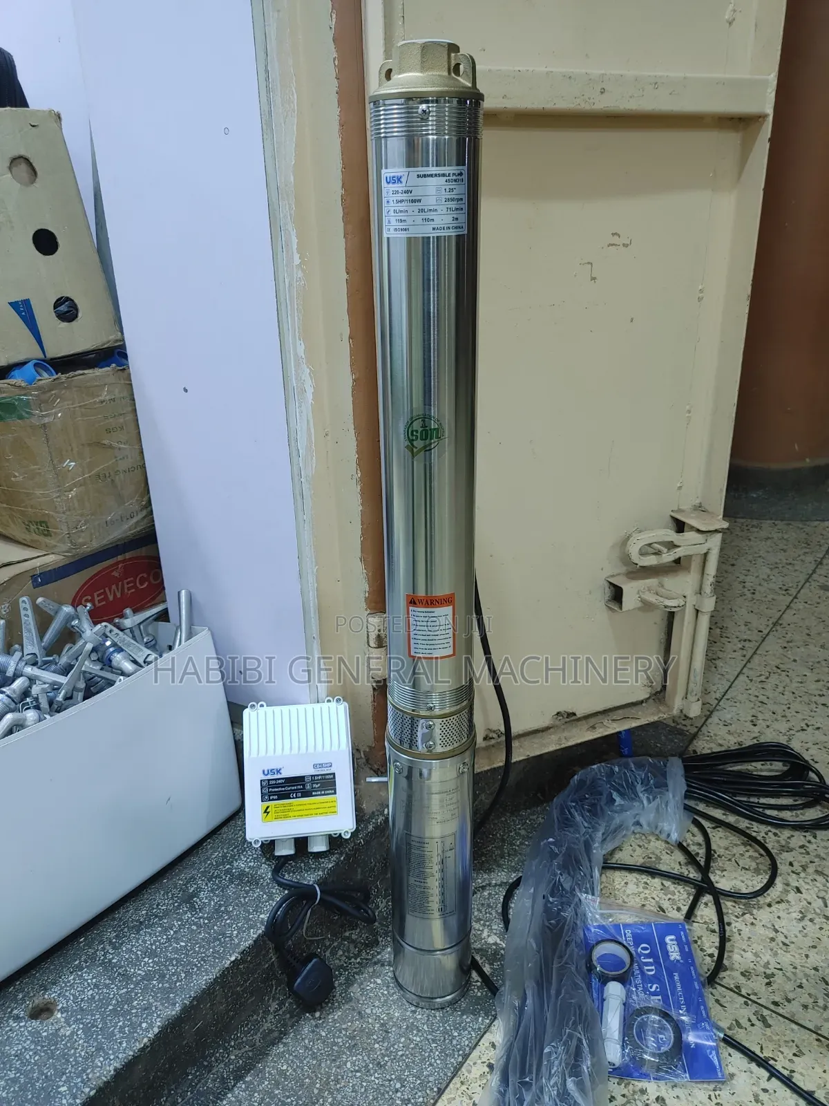 Deep Well/Submersible High Quality Electric 1.5hp Usk Water Pumps