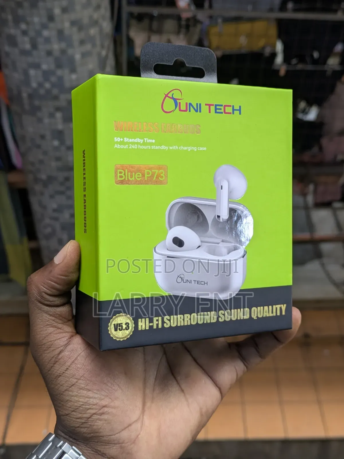 P73 Bluetooth 5.3 Earbuds Clear Calls Long Battery Life
