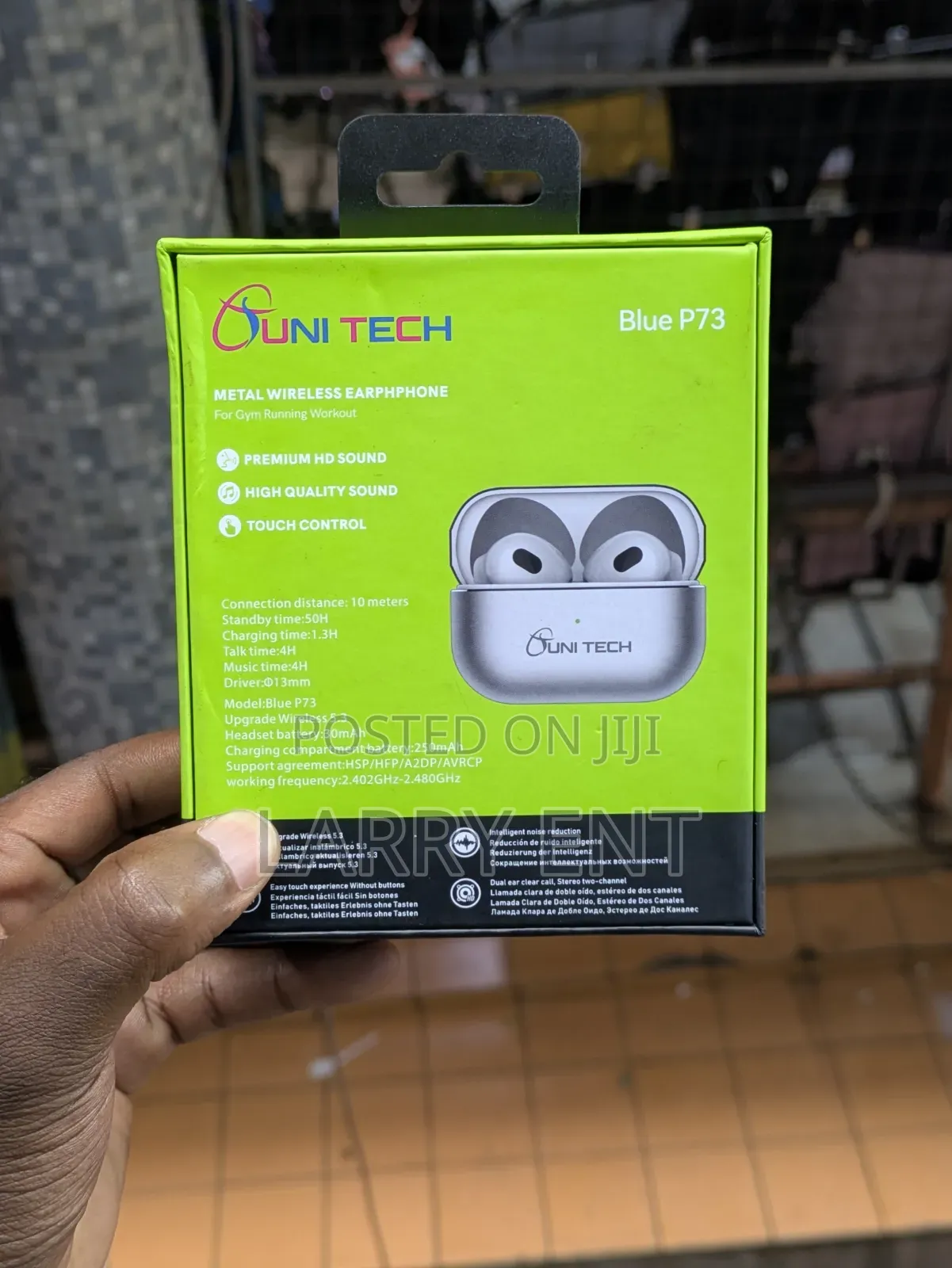 P73 Wireless Earbuds Noise Reduction Hd Calls Bluetooth 5.3