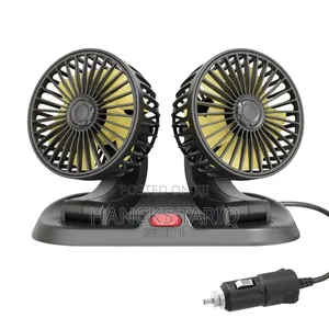 Dual-Head Electric Car Fan