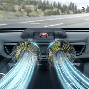 Dual-Head Electric Car Fan