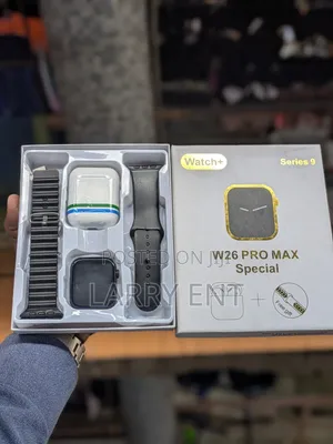 W26 Pro Max Smart Watch With Free Wireless Earphones