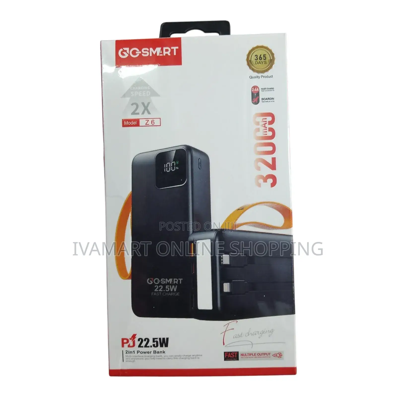 GO - SMART 32,000 mAH Power Bank - 22.5 W Fast Charging