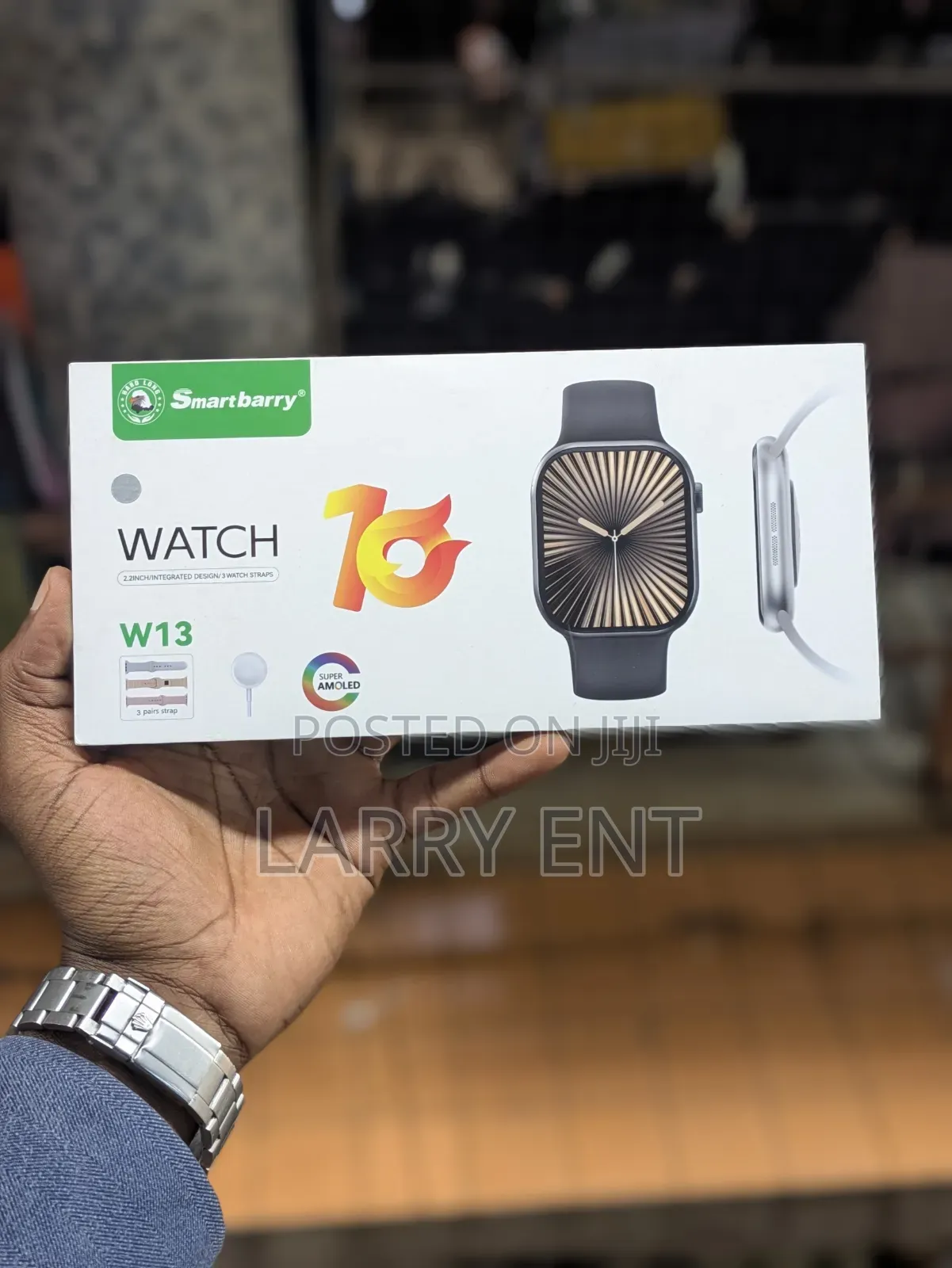 Smartberry 10 Series Smartwatch With 3 Straps Bluetooth Calling Watch