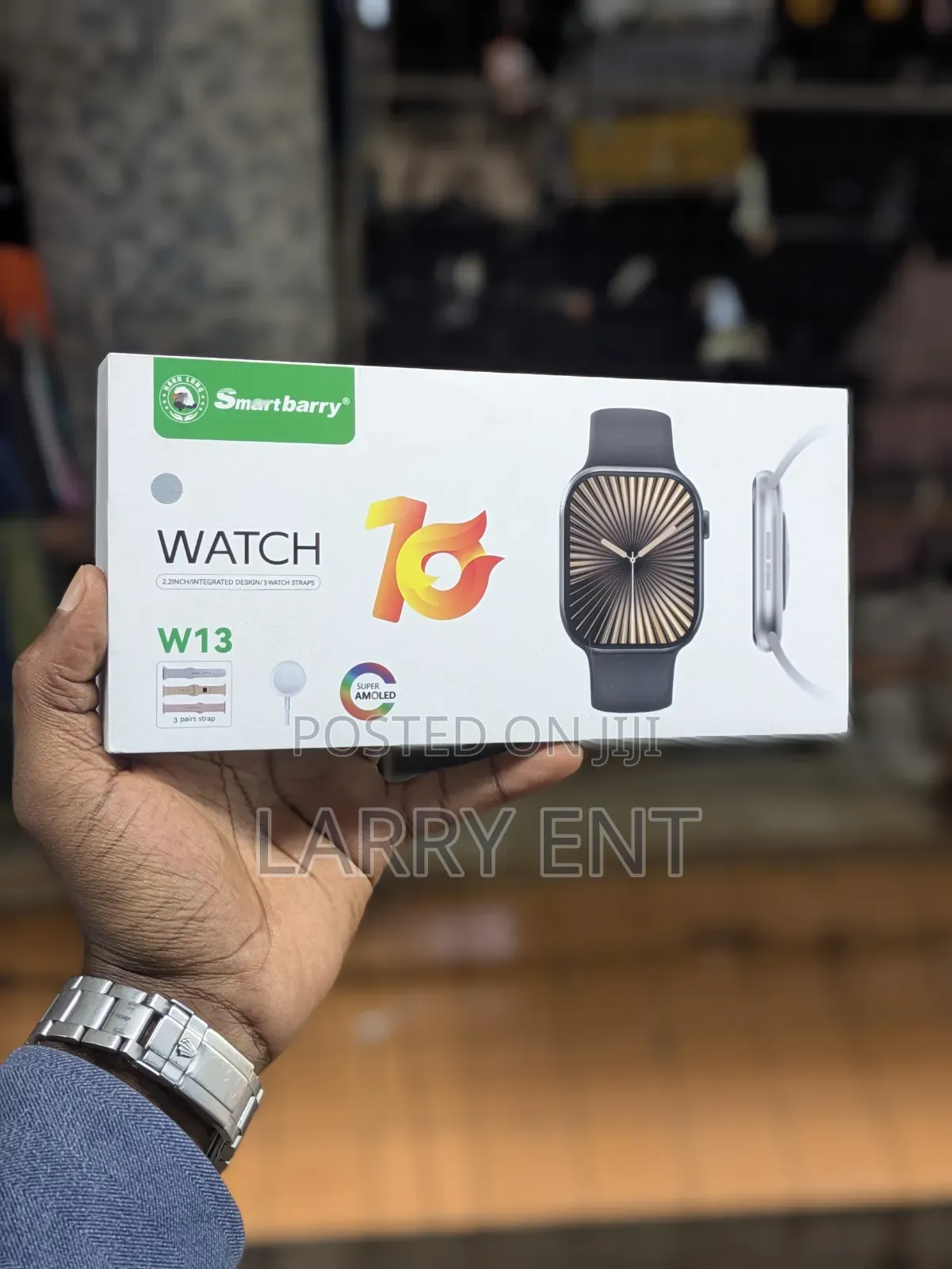 Smartberry 10 Smart Watch With 3 Rubber Straps Android iPhone