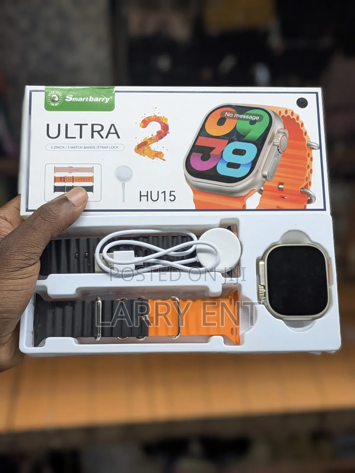 Smartberry Ultra 2 Smartwatch With 3 Straps Bluetooth Calling Watch