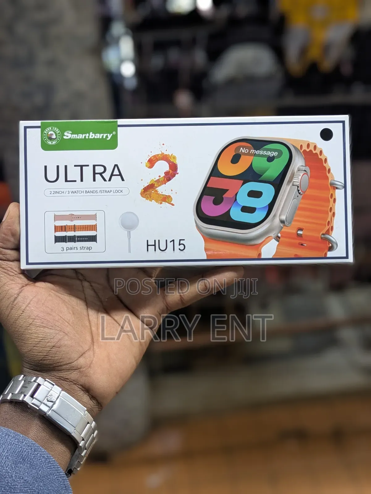 Smartberry Ultra 2 Smartwatch With 3 Straps Bluetooth Calling Watch