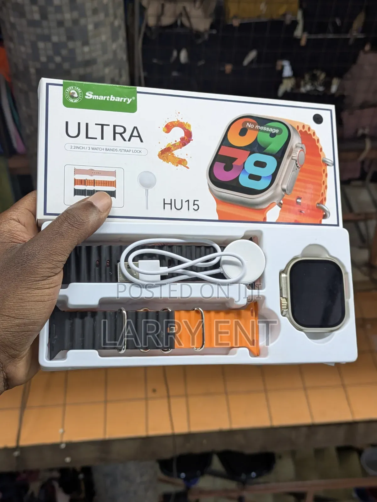 Smartberry Ultra 2 Smart Watch 3 Rubber Straps Android iPhone