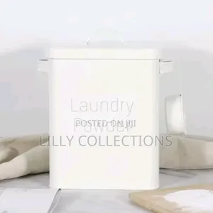 Alloy Laundry Powder Storage Tin