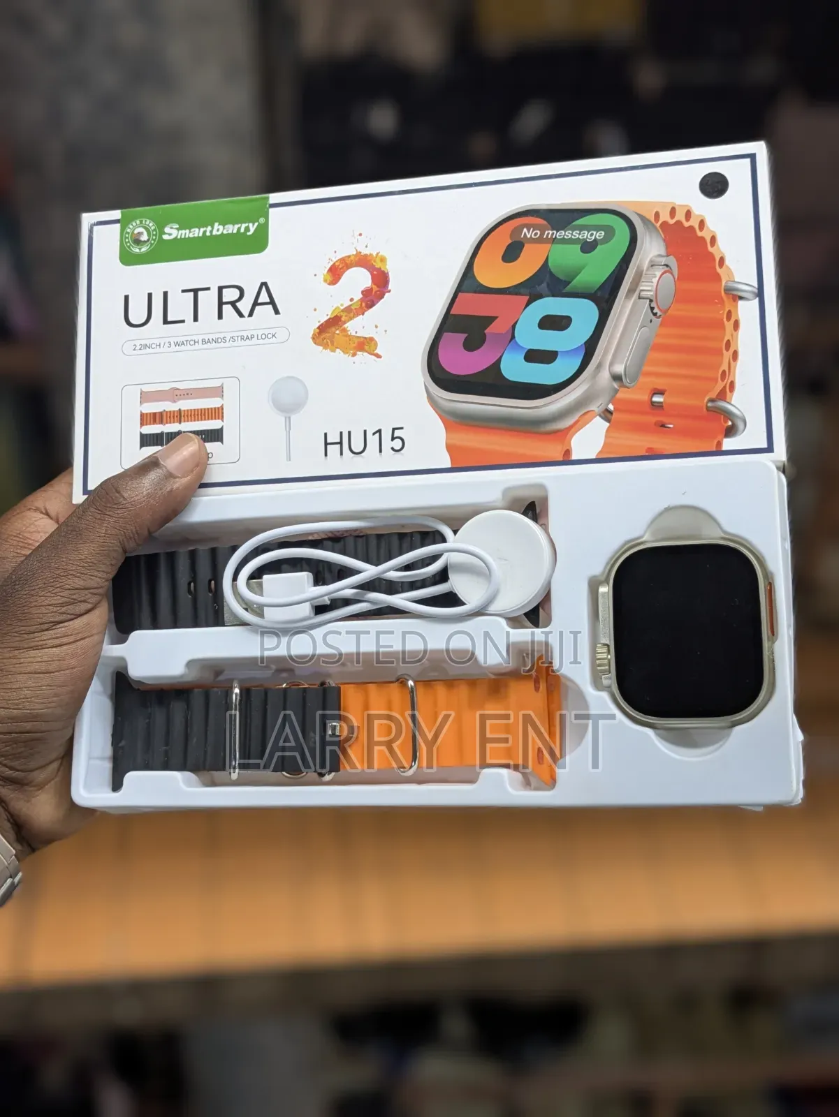 Smartberry Ultra 2 Smart Watch 3 Rubber Straps Android iPhone