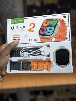 Smartberry Ultra 2 Smart Watch 3 Rubber Straps Android iPhone