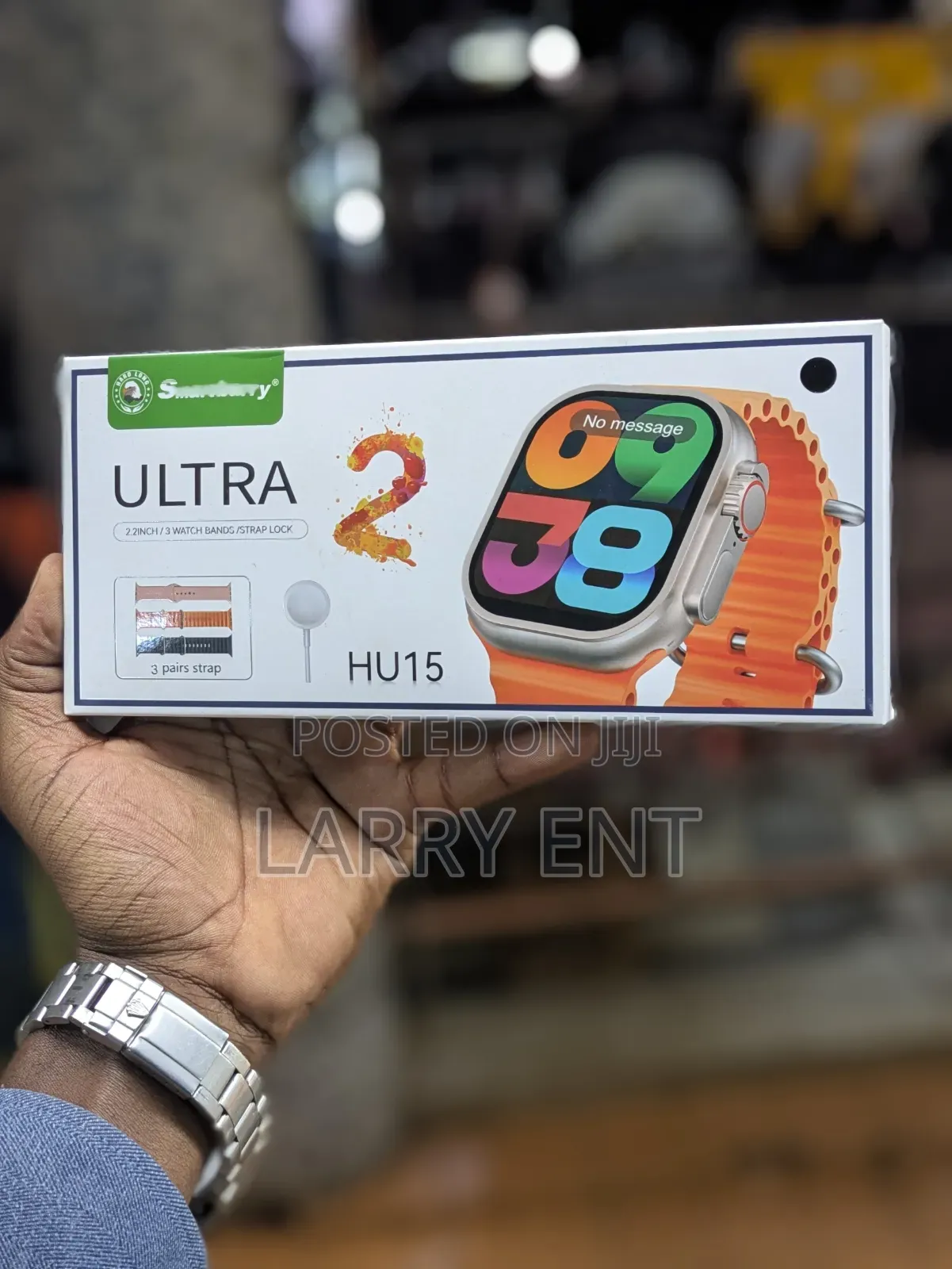 Smartberry Ultra 2 Smart Watch 3 Rubber Straps Android iPhone