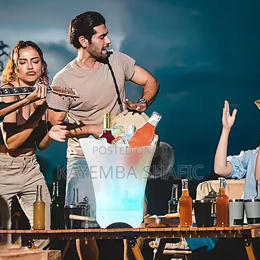 7l Led Ice Bucket With Built-in Bluetooth Speaker (Rechargeable)