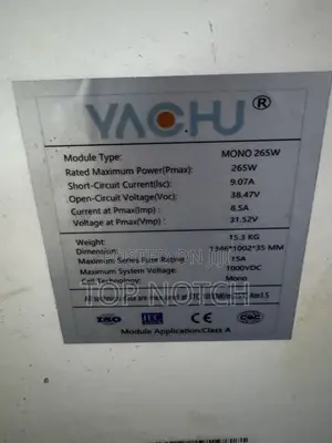 265w Monocrystaline Solar Panel