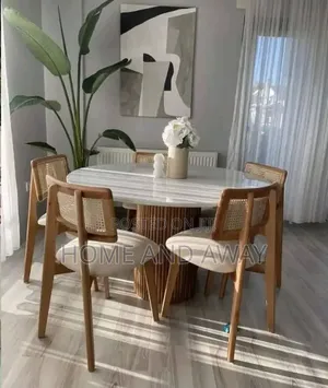 5 Seaters Rattan Back Round Dining Sets in Any Colour From 2,500,000/-
