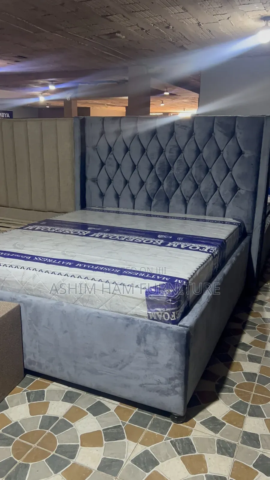 6×6 Square Bed in Fabric