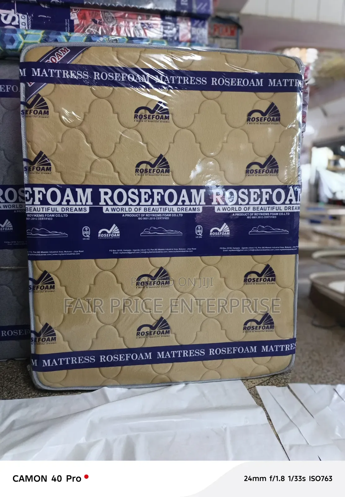 6x6 By10 Inches. Spring Mattress Double Layer. Rosefoam Mattresses