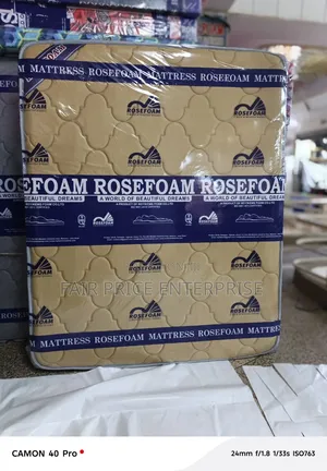 6x6 By10 Inches. Spring Mattress Double Layer. Rosefoam Mattresses
