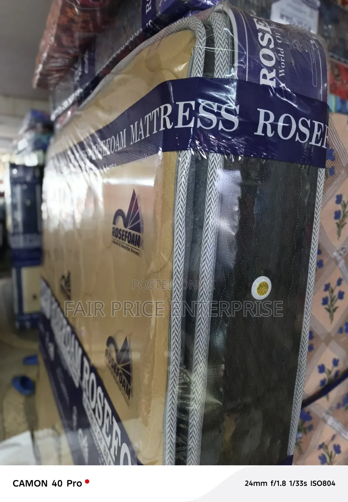 6x6 By10 Inches. Spring Mattress Double Layer. Rosefoam Mattresses