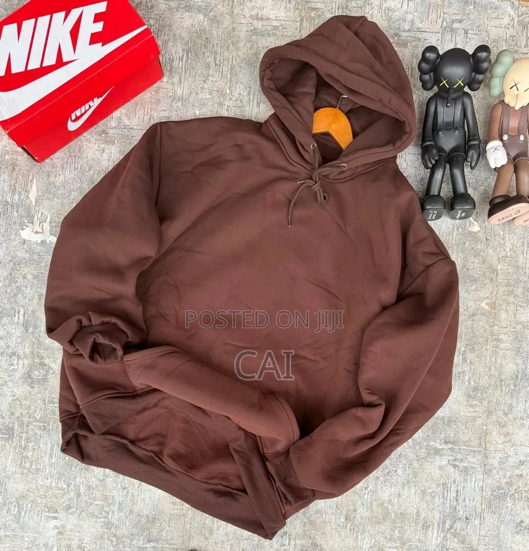 Cotton Blend Drawstring Hoody Jumpers