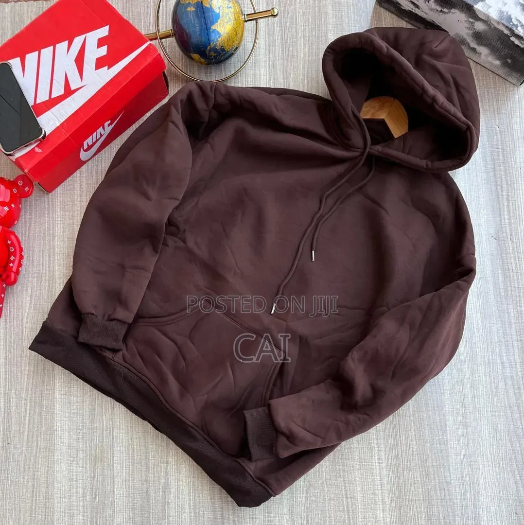 Cotton Blend Drawstring Hoody Jumpers