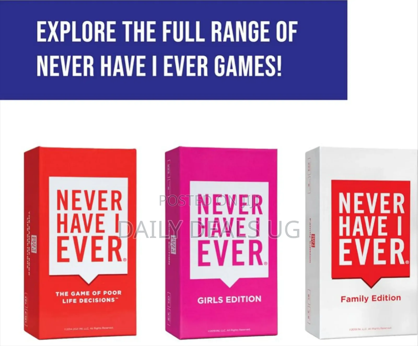 Never Have I Ever Card Game