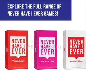Never Have I Ever Card Game
