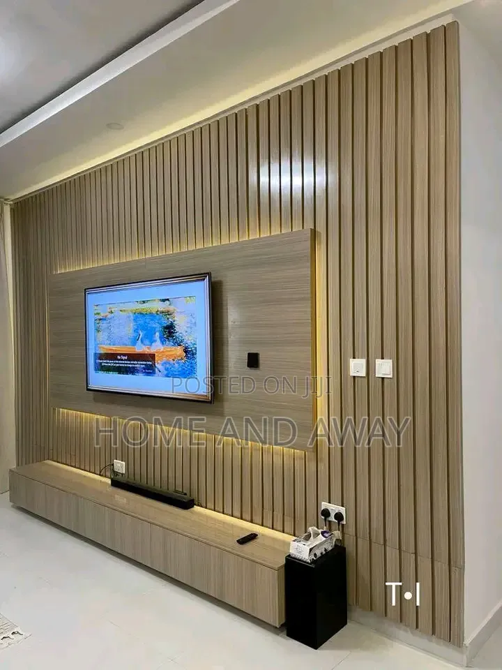 Smart PVC Panel Wall Unit Tv Stands in Any Colour From 2,500,000/-