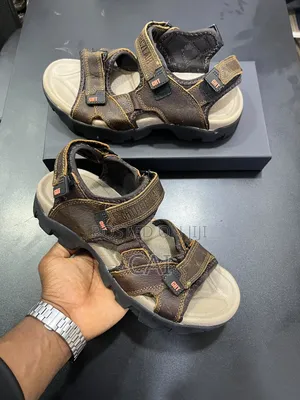 Leather Caterpillar Sandals. Cat