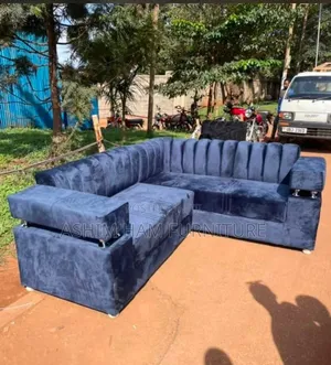 L Sofa Set /Navy Blue Colour