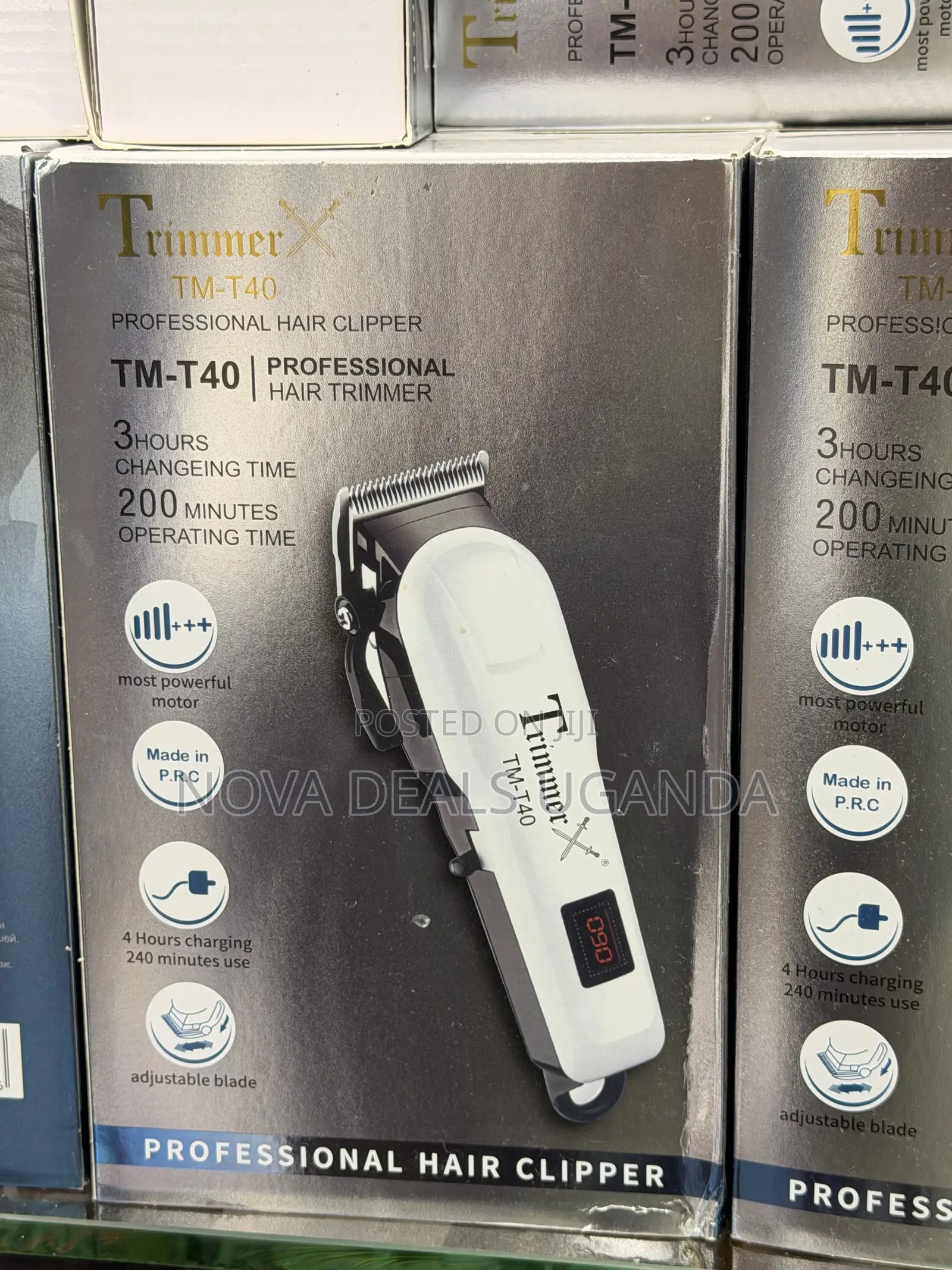 Tm-T40 Professional Cordless Hair Trimmer Rechargeable T-Bladefor Home