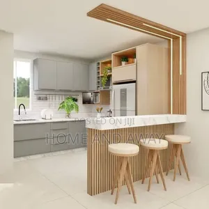Bright U Shape Kitchen Cabinets in Any Colour From 8,500,000/-