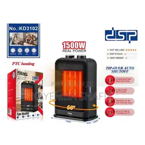 DSP 1500w PTC Ceramic Fan Heater (Kd3102) – Brand New